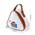 Axyaa Triangle Insulated Lunch Box Bag: Cartoon Mini Student Kid Food Thermal Cooler Bag