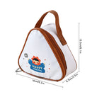 Axyaa Triangle Insulated Lunch Box Bag: Cartoon Mini Student Kid Food Thermal Cooler Bag
