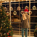 Axyaa LED Christmas String Lights Star Santa Claus Decoration for Bedroom Living Room