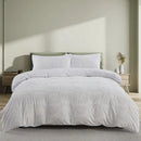 Axyaa Tufted Geometric Duvet Cover Set with Pillowcases - Lightweight Boho Bedding