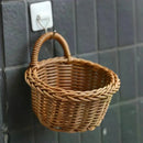 Axyaa Woven Wall Hanging Basket Organizer for Kitchen Tableware and Fruit Storage