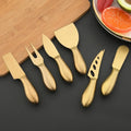 Axyaa Matte Silver Stainless Steel Cutlery Set - 6Pcs Butter Cheese Slicer Cutter