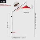 Axyaa Long Pole Swing Arm Wall Lamp LED E27 Gold/Black/Green Hotel Restaurant Hall