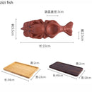 Axyaa Purple Clay Shrimp Plate - Dessert Dim Sum Sushi Serving Molecular Cuisine Tableware
