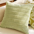 Axyaa Green Canvas Pillowcase 45X45: Luxury French Design for Living Room Sofa Decor