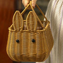 Axyaa Rattan Hand-Woven Storage Basket Brown