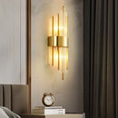Axyaa Crystal Wall Lamp: Nordic Luxury LED Wall Light for Living Room, Bedroom, Stairs