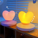 Axyaa Heart-Shaped Touch Control Table Lamp for Bedroom & Bedside Decor