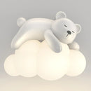Axyaa Polar Bear Cloud Wall Lamp for Nursery Decor