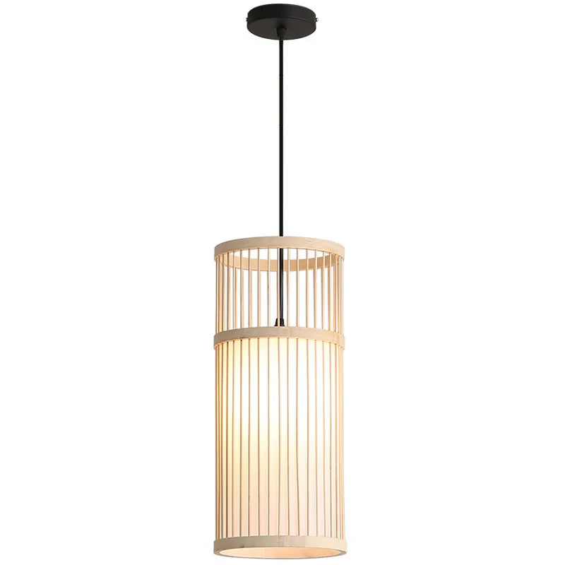 Axya Bamboo Wooden Pendant Light - Small, Simple, & Stylish Home Lighting