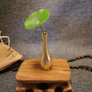 Axyaa Brass Mini Vase: Retro Antique Decorative Figurine Craftsmanship Home Decoration