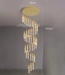 Axyaa Modern Crystal Chandeliers, Staircase Chandeliers, Living Room Lighting Fixtures