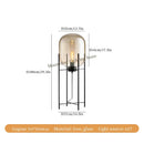 Axyaa Glass Floor Lamp for Nordic Living Room Decor