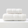 Axyaa White Cotton Towels Set - Hand Face Bath Towel Collection