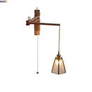 Axyaa Wabi Sabi LED Wall Light Mirror Bathroom Lamp Glass Wood Modern Nordic