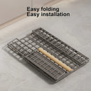 Axyaa Foldable Sink Pull-out Rack: Adjustable Drawer Dish Storage Organizer