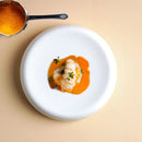 Axyaa Ceramic Steak Plate Dinner Plate Solid Color Tableware for Home Restaurant