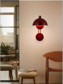 Axyaa Minimalist Mushroom LED Wall Sconce Light for Hotel Aisle and Corridor