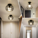 Axya Vintage Industrial Metal Cage Ceiling Chandelier