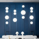 Axyaa Glass LED Magic Bean Chandelier for Modern Spaces
