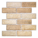 Axyaa Faux Brick Wall Panel Peel and Stick Tile for Kitchen Bathroom