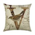 Axyaa Linen Pillowcase 45*45cm for Household Sofa Decor - Love Letter Series