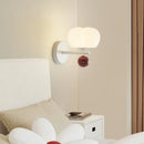 Axyaa Pumpkin Wall Lamp: Modern Nordic LED Sconce for Bedroom and Living Room