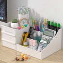 Axyaa Makeup Organizer: Vanity Storage Box with Drawers for Cosmetics, Brushes, Lipstick