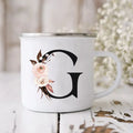Enamel Creative Coffee Cups Vintage Design by Axyaa