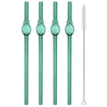 Axyaa Glass Straw Set: High Borosilicate, Reusable, Eco-Friendly with Clear Brush