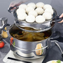 Axya Stainless Steel Multi-Layer Steamer for Gas & Induction Stoves