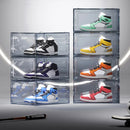 Axyaa Clear Shoe Box Storage Organizer Stackable Dustproof Plastic