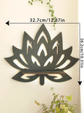 Axyaa Lotus Floating Wall Shelf Ledge Crystal Display Home Decor.