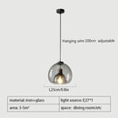 Axyaa Glass 3-Light Pendant Lamp: Luxury Adjustable Ceiling Light for Home, Dining, Bar, Kitchen