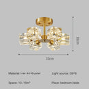 Axyaa Light Luxury Crystal Chandelier for Elegant Indoor Decor