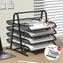 Axyaa 3-Tier Desktop File Manager and Stacking File Rack for Office Storage