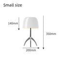 Axyaa Bauhaus Glass Desk Lamp LED Table Light for Bedroom Living Room