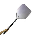 Axya Aluminum Pizza Peel with Long Handle and Nonstick Round Baking Pan