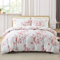 Leaf Plant Duvet Set, 2/3pc Polyester Bedding for Single King Bed by Axyaa
