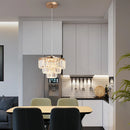 Axyaa Crystal K9 Ceiling Pendant Light Modern Chandelier for Kitchen Living Room