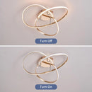 Axyaa Smart Home Modern LED Ceiling Lights: Living Room, Bedroom, Study Room, Black/Chrome/Gold