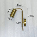 Axyaa Nordic Golden Wall Lamp: Modern Rotatable LED Indoor Reading Light