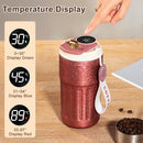Titanium Coffee Mug by Axyaa: Smart, Portable, Striped Design, Vacuum Flask Tumbler