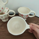 Axyaa Floral Hand-Kneaded Mug with Fresh and Elegant Design