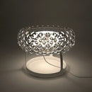 Axyaa Acrylic LED Pendant Chandelier Transparent Gold Floor Lamp