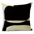 Axyaa Geometric Prints Linen Pillowcase - Square Cushion Cover for Bedroom and Car