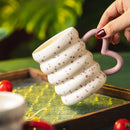 Axyaa Ceramic Donut Mug - 400ml Coffee Cup for Home & Office, Ideal Gift