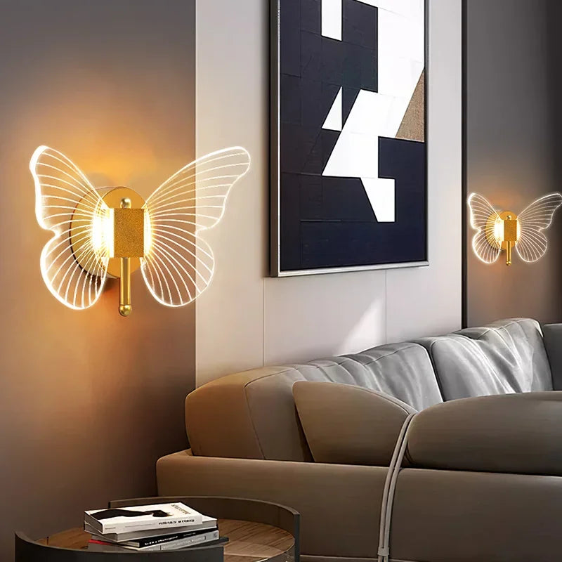 Axyaa Butterfly LED Wall Lamp Indoor Lighting Fixture Sconces