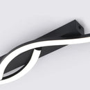 Axyaa Black Aluminum LED Ceiling Light for Modern Minimalist Home Interiors.