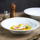 Axya Ceramic Steak Plate Solid Color Round Dish Set